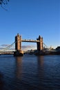 Tower Bridge and Thames, London Royalty Free Stock Photo