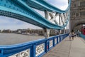 Tower Bridge walkway and ironwork detail