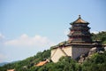 Tower of Buddhist Incense. Foxiangge. Longevity Hill. Wanshoushan. Kunming Lake. Kunminghu. Summer Palace. Yiheyuan Royalty Free Stock Photo