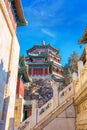 Tower of Buddhist Incense Foxiangge at The Summer Palace in Beijing, China