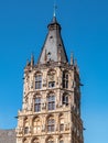 Tower of the building of the city hall of Cologne Royalty Free Stock Photo