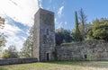 The tower of the Carmel fortress of the 12th century in Montecatini Alto, Tuscany, Italy