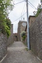 Tower of Carmine or clock tower of Montecatini Alto, Tuscany, Italy