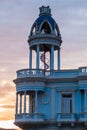 Tower of Casa de la Cultura Benjamin Duarte in Cienfuegos, Cub