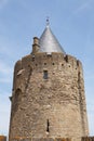Tower of castle carcasonne Royalty Free Stock Photo