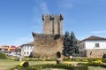 Tower of the castle in Chaves, Vila Real, north of Portugal