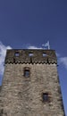 Tower of Castle of the Clyde Estuary, West of Scotland Royalty Free Stock Photo