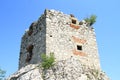 Tower of Castle Devicky on Palava Royalty Free Stock Photo