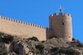 Tower of the Castle of Islamic origin of Castalla. Eleventh century. Castalla, Alicante, Spain