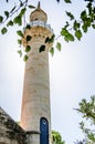 The tower of the castle of St. Peter in the sunlight. Bodrum, Turkey. Royalty Free Stock Photo