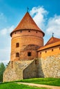 Tower of castle. Trakai, Lithuania Royalty Free Stock Photo