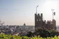 Tower of castle Udine and city Udine Royalty Free Stock Photo