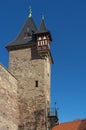 Tower at Castle Wernigerode in Germany. Harz.