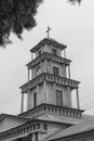 Tower of the cathedral church of Copiapo, Chile