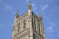 Tower of Cathedral Church; Worcester; England Royalty Free Stock Photo