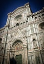 Tower of the Cathedral of Santa Maria del Fiori, in Firenze Royalty Free Stock Photo