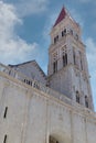 Tower of cathedral in Trogir, Croatia.