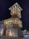 Tower at Celebration Florida night photo