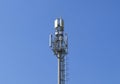 The tower cell tower with transponders. Communication technologi Royalty Free Stock Photo