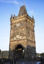 Tower at Charles Bridge entrance in Prague