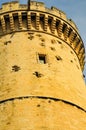 Tower of Chataeu of Tarascon, with cannon and rifle bullet holes Royalty Free Stock Photo