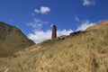 A tower in Chontio village in Tusheti region, Georgia