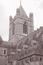 Tower of Christ Church Cathedral; Dublin; Ireland Royalty Free Stock Photo