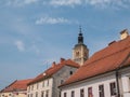 The tower of the church of st. John the Baptist. Varazdin, Croatia