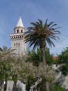 The tower of the church of Kastel Stafilic in Croatia