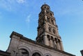 Tower of Church of Our Lady of the bell tower in Split Croatia. Wonderful National Historic Landmark from middle age. Gothic,