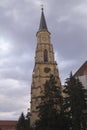 Tower of the church Saint Michael Biserica Sfantul Mihail - Cluj Napoca, Transylvania, Romania