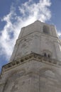 The tower of the church of San Michele in Sotto Il Monte in Puglia Royalty Free Stock Photo