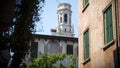 The tower of the church Santa Anastasia in Verona, Italy Royalty Free Stock Photo