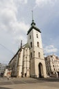 The tower of Church of St Jacob (St James) in Brno
