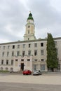 Tower of city hall in the center of Drohobych