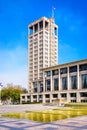 Tower of the city hall of Le Havre, France Royalty Free Stock Photo