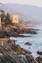 Tower on the cliffs of Nervi
