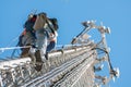 Tower climber Royalty Free Stock Photo