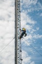 Tower climber Royalty Free Stock Photo