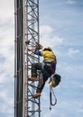 Tower climber Royalty Free Stock Photo