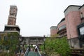 The tower clock at Chocolate factory, Shiroi Koibito Park Royalty Free Stock Photo