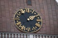 Tower clock of the famous Dome Cathedral. Riga, Latvia. Royalty Free Stock Photo