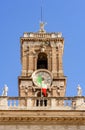 Tower of Conservators Palace (Palazzo dei Conservatori) on Capitoline hill in Rome, Italy