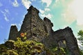 Tower corner of castle ruins Royalty Free Stock Photo