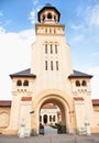 Tower of Coronation Cathedral, Alba Iulia, Romania Royalty Free Stock Photo