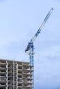 Tower crane and construction sites Royalty Free Stock Photo