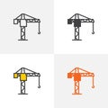 Tower crane icon