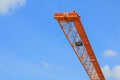 Tower crane industry, Construction buildings in site on sky background Royalty Free Stock Photo