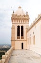 Tower and dome of Cathedral of Saint Louis of Carthage, Tunisia Royalty Free Stock Photo