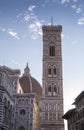 Tower and Dome of Cathedral of Saint Mary of Flower in Florence, Italy